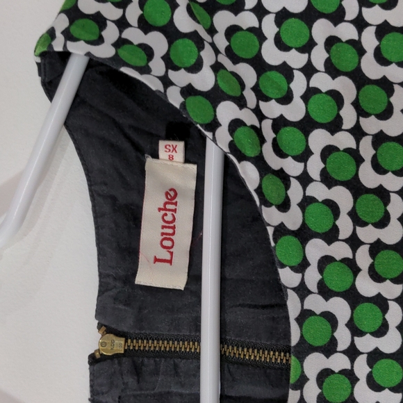 Louche flared mini dress with capped sleeves - Picture 2 of 4